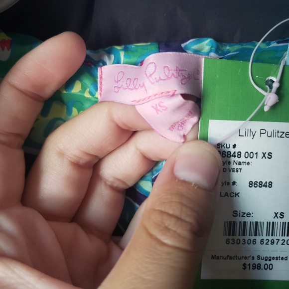 Lilly Pulitzer Vest Size XS Black - Picture 7 of 10